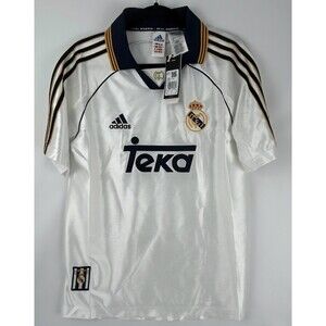 Authentic Adidas Real Madrid 1999/00 TEKA Home Soccer Jersey Size Small JJ3801